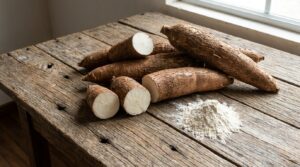 Lire la suite à propos de l’article Farine de manioc bienfaits | 7 avantages validés par la science