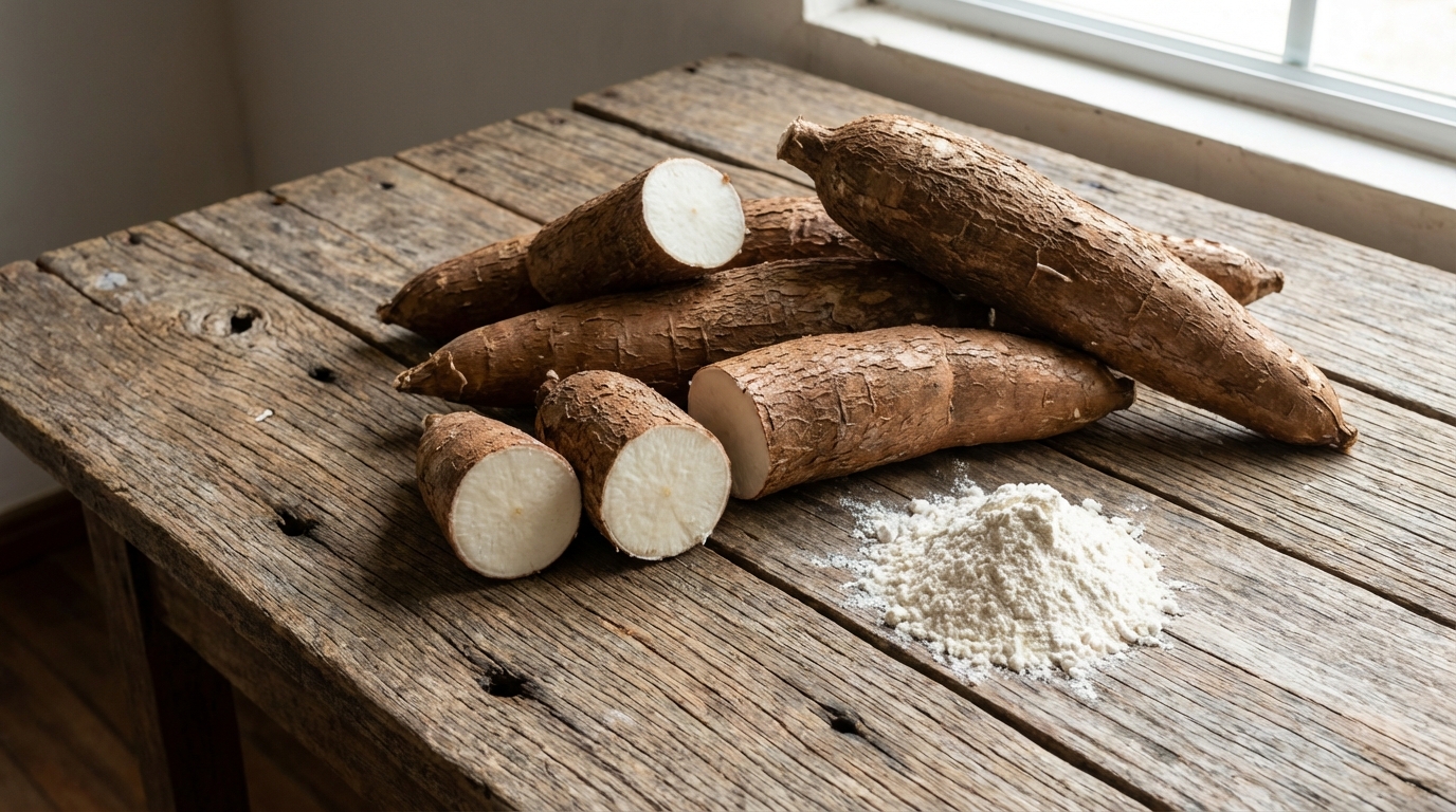 Lire la suite à propos de l’article Farine de manioc bienfaits | 7 avantages validés par la science