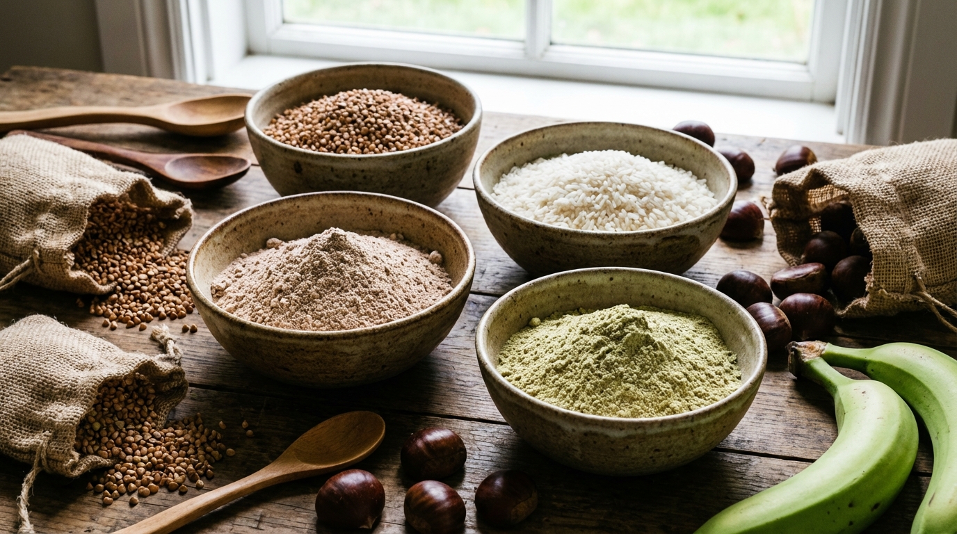 Lire la suite à propos de l’article Remplacer la farine de blé | Le guide complet et les ratios