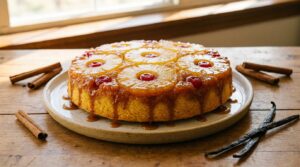 Lire la suite à propos de l’article Gâteau à l&rsquo;ananas sans gluten facile | Recette antillaise