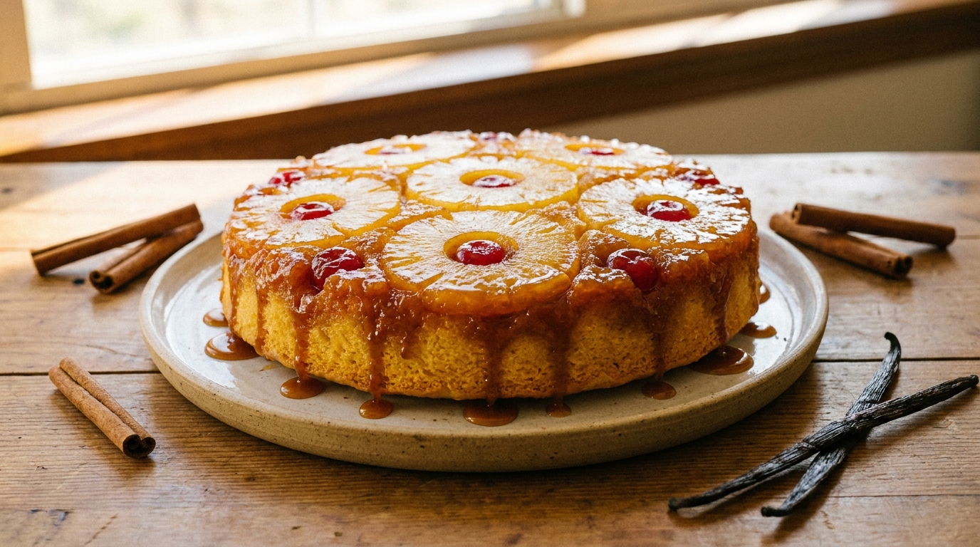 Lire la suite à propos de l’article Gâteau à l&rsquo;ananas sans gluten facile | Recette antillaise