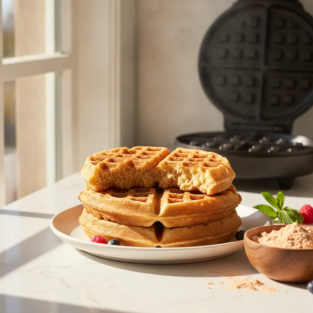 Lire la suite à propos de l’article Gaufre sans gluten, recette légère et croustillante